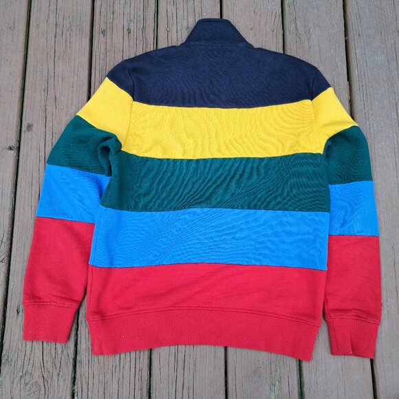 Tommy Hilfiger Color Block  Men 1/4 quarter Zip Pullover Sweater Size Small - Picture 2 of 6